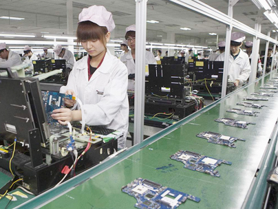 武漢某電腦企業(yè)柔性生產線案例