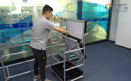 千層車-可以折疊存放物料的<a href='/zhinengyingyuan.htm' class='keys' title='點擊查看關于LCIA的相關信息' target='_blank'>LCIA</a>周轉車